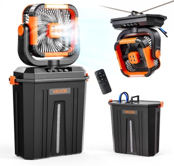 Campingový ventilátor VEVOR Misting Fan