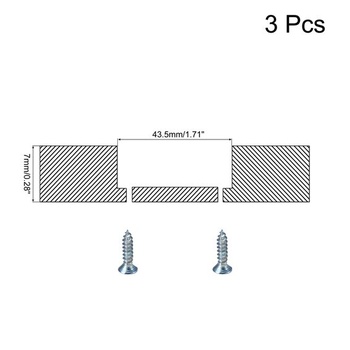 Mapa zdrojů Zapuštěný podlahový zvedák 32 mm Ø43,5 mm stříbrný 3 ks.