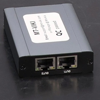 MT-VIKI PoE LAN rozbočovač 2 porty 1000Mbps Gigabit Dual RJ45 rozbočovač pro Cat5e/6/7/8 kabel pro