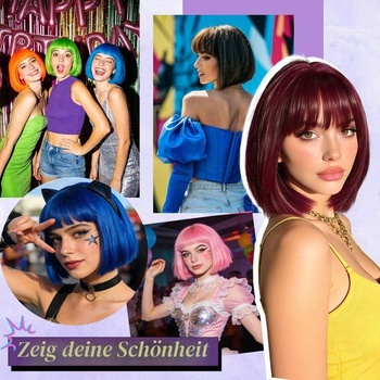 FESHFEN Polaris zelená krátka bob parochňa
