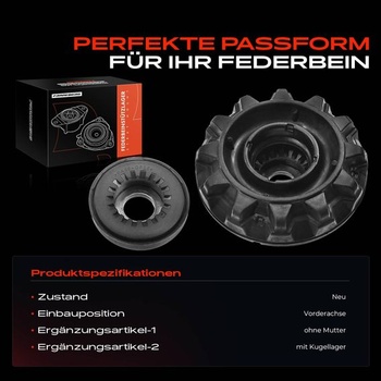 Uloženie tlmiča prednej nápravy Frankberg 6N0412331 Kompatibilné s Arosa