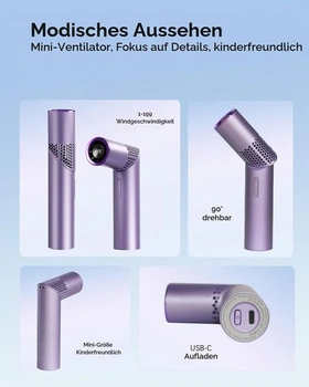 Ruční ventilátor, mini USB ventilátor, dobíjecí ruční ventilátor, přenosný ruční ventilátor, malý