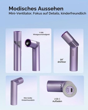 Ručný ventilátor, mini USB ventilátor, dobíjací ručný ventilátor, prenosný ručný ventilátor, malý