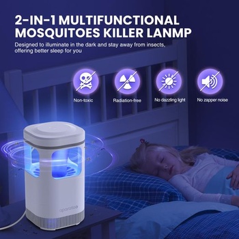 Lapač hmyzu, elektrický lapač komárů/lampa na komáry s USB a UV světlem, lapač komárů/lampa na
