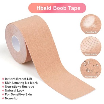 Sada opasok na prsia Boob Tape - neviditeľná push-up páska na veľké prsia (košíčky A-G), 2 opakovane