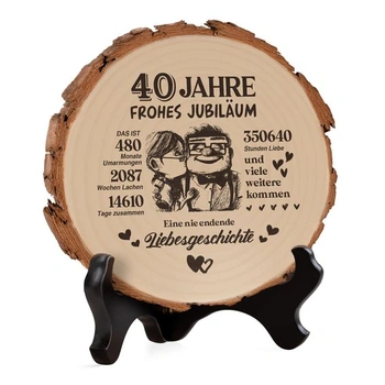 Darček k 40. výročiu pre neho/ni - drevená plaketa,…