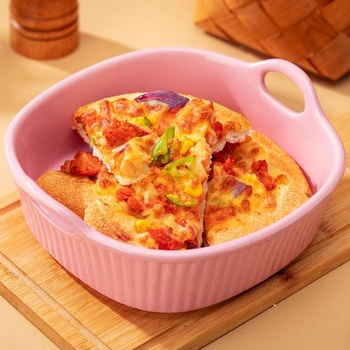 Zapékací pekáč do fritézy, keramický zapékací pekáč, malý zapékací pekáč, pekáč do trouby s