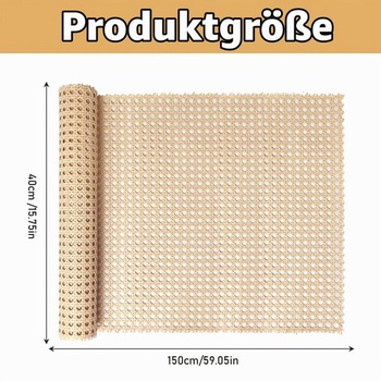 Viedenské prútie 40x150 cm Vodeodolná PE ratanová sieťovina Farba dreva 40x150 cm