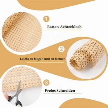 Viedenské prútie 40x150 cm Vodeodolná PE ratanová sieťovina Farba dreva 40x150 cm