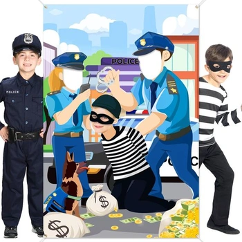 DPKOW Foto rekvizity s policajným zlodejom, hra s vtipnou…