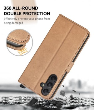 Pouzdro na telefon pro Samsung Galaxy A55 5G, prémiové pouzdro z PU kůže, nárazuvzdorné