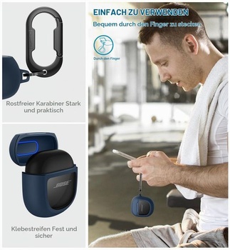 Pouzdro SURITCH pro sluchátka Bose QuietComfort Earbuds II 2022/QuietComfort Ultra 2023/Ultra