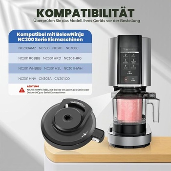 Vnější víko pro výrobník zmrzliny, nepropustné náhradní víko pro výrobník zmrzliny Ninja, bez BPA a