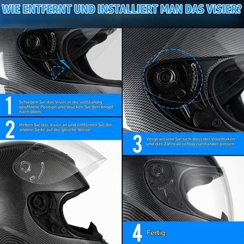 Motocyklová helma Favoto, integrální helma pro dospělé, helma na moped pro muže i ženy, prodyšná,