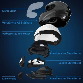 Motocyklová helma Favoto, integrálna helma pre dospelých, helma na moped pre mužov aj ženy, priedušná,