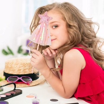 Princezná prútik trblietavá víla kúzelná vianočná hviezdna palička pre narodeninové oslavy pre dievčatá