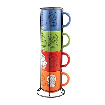 Súprava 4 keramických hrnčekov na kávu Grupo Erik South Park Mug