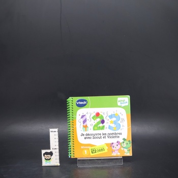 VTech - MagiBook, Výuková kniha pro děti Úroveň 1 Objevuji čísla se skautem a Violette, Ilustrované