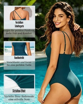 Dámské plavky USUN s push-up vzorem, výstřihem do V, jednodílné, s volným zadkem, monokiny, výstřih
