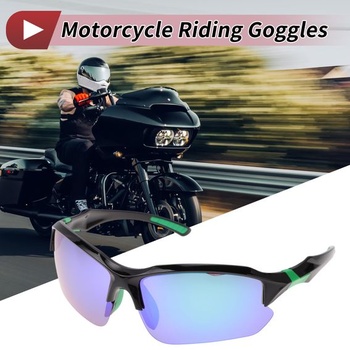 1 sada motocyklových okuliarov, neoslňujúce, triacetylcelulózové PC UV400 cyklistické slnečné okuliare,
