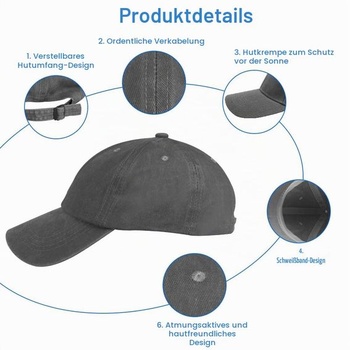 Unisex baseballová čiapka Aomig, retro baseballová čiapka pre mužov a ženy, nastaviteľná čiapka s