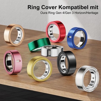 5 krytov prsteňov pre Oura Ring Gen 4/Gen 3 Horizon/Heritage ochranné puzdro priehľadné*5 veľkosť 12