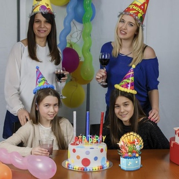 JanYoo 3D vyskakovacie narodeninové priania s morskou pannou, blahoželania k narodeninám, blahoželania s