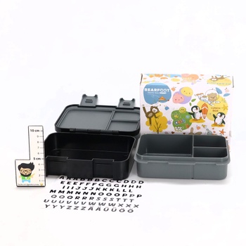 BEARFOOT Bento Box COMPACT | Detská desiatová krabička bez BPA do školy a škôlky | Nepriepustná