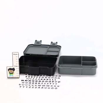 BEARFOOT Bento Box COMPACT | Detská desiatová krabička bez BPA do školy a škôlky | Nepriepustná