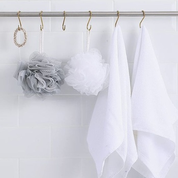 Evanda Golden S-Hooks – 30 kusov, robustné háčiky z nerezovej ocele do kuchyne, kúpeľne, na vonkajšie
