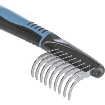 Trixie rozčesávač srsti, zahnuté hroty, 19 cm, 650 g (1 balenie), čierna/tyrkysová 650 g (1 balenie)