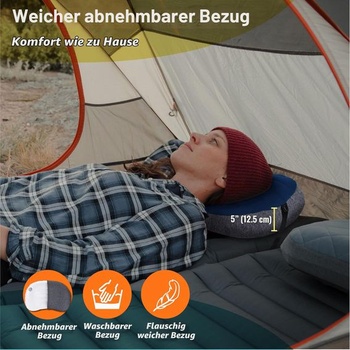 TREKÓLOGY ALUFT Plus SE - Nafukovací kempingový vankúš pre turistiku, cestovanie a trekking -
