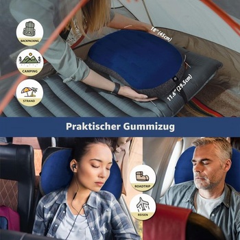 TREKÓLOGY ALUFT Plus SE - Nafukovací kempingový vankúš pre turistiku, cestovanie a trekking -