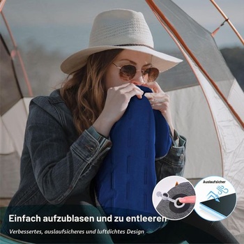 TREKÓLOGY ALUFT Plus SE - Nafukovací kempingový vankúš pre turistiku, cestovanie a trekking -