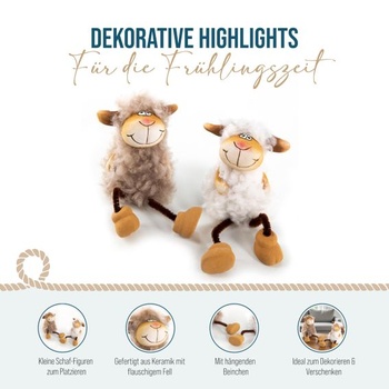 Dekoratívne figúrky ovečiek Logbuch-Verlag