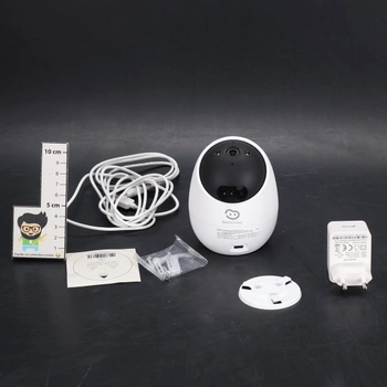Vnitřní bezpečnostní kamera Beans View, barevné noční vidění, 360° 1080p Wi-Fi kamera pro domácí