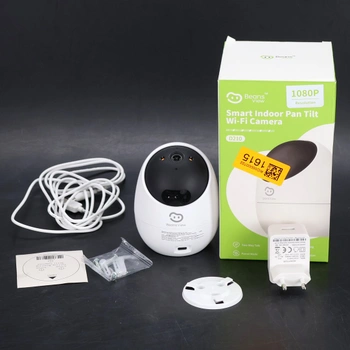 Vnitřní bezpečnostní kamera Beans View, barevné noční vidění, 360° 1080p Wi-Fi kamera pro domácí