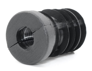 Design61 8x závitové zátky, nastavovacie zátky pre okrúhle rúrky s plastovým závitom M10 Ø 20 mm,