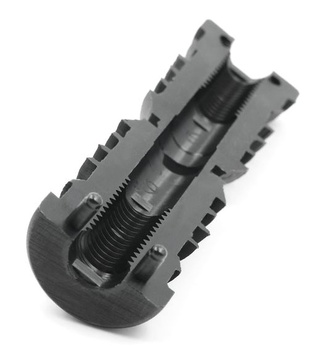 Design61 8x závitové zátky, nastavovacie zátky pre okrúhle rúrky s plastovým závitom M10 Ø 20 mm,