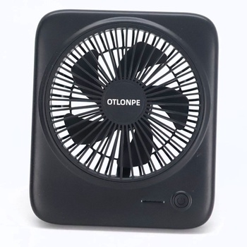 Tichý stolný ventilátor Otlonpe, dobíjací prenosný stolný ventilátor 4000 mAh, 4-stupňový malý