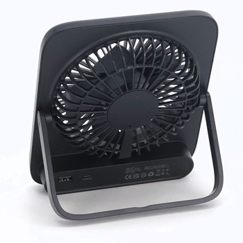 Tichý stolný ventilátor Otlonpe, dobíjací prenosný stolný ventilátor 4000 mAh, 4-stupňový malý