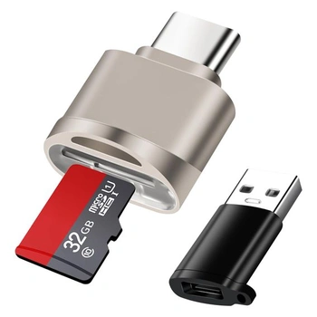 Čítačka kariet Micro SD AXFEE, USB C na SD, s adaptérom USB…