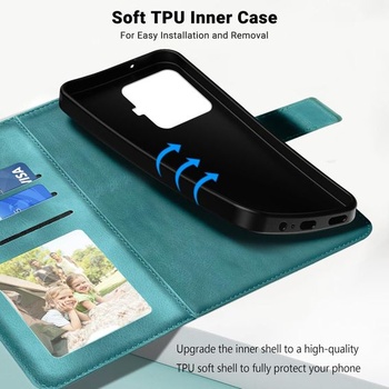 Puzdro Tawarror pre telefón Xiaomi 15T Pro, prémiové puzdro z PU kože pre Xiaomi 15T Pro sa