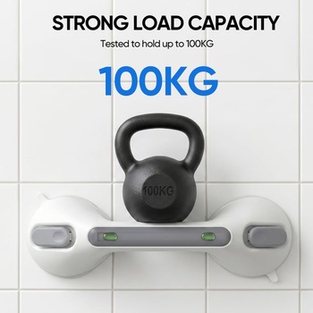 Madla pro seniory, 30 cm madlo do sprchy, vrtání není nutné