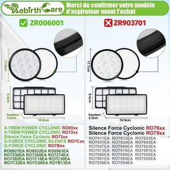 Filter ZR006001 pre Rowenta X-Trem Power Cyclonic/Silence Force Cyclonic