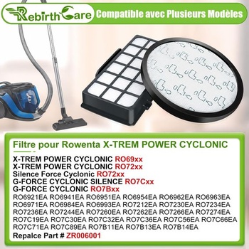 Filter ZR006001 pre Rowenta X-Trem Power Cyclonic/Silence Force Cyclonic