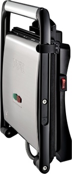 Kontaktný gril GC241D Inicio, 2000 W, 29 x 26 cm, čierno/strieborná