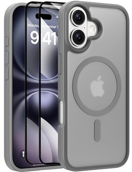 Matný kryt X-level pre iPhone 17, pre MagSafe, sivý