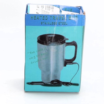 12V autokanvica, 450ml autokanvica so zástrčkou do zapaľovača, vyhrievaný hrnček, prenosná elektrická