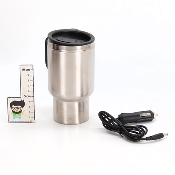 12V autokanvica, 450ml autokanvica so zástrčkou do zapaľovača, vyhrievaný hrnček, prenosná elektrická